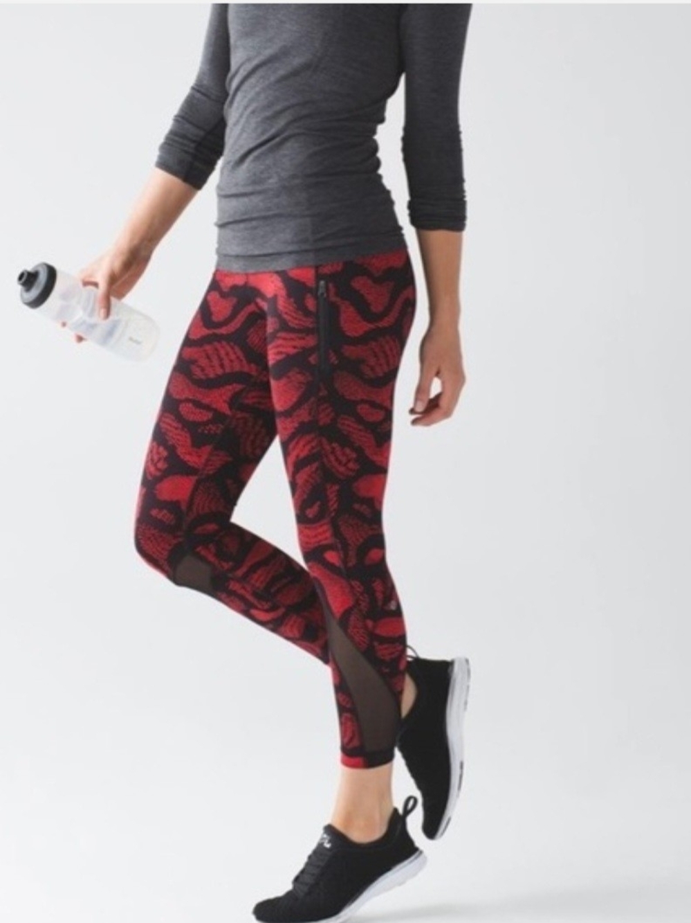 Rare Lululemon Warp Prep Rep Black Inspire Legging Tight II Sz4 Nwot Vintage